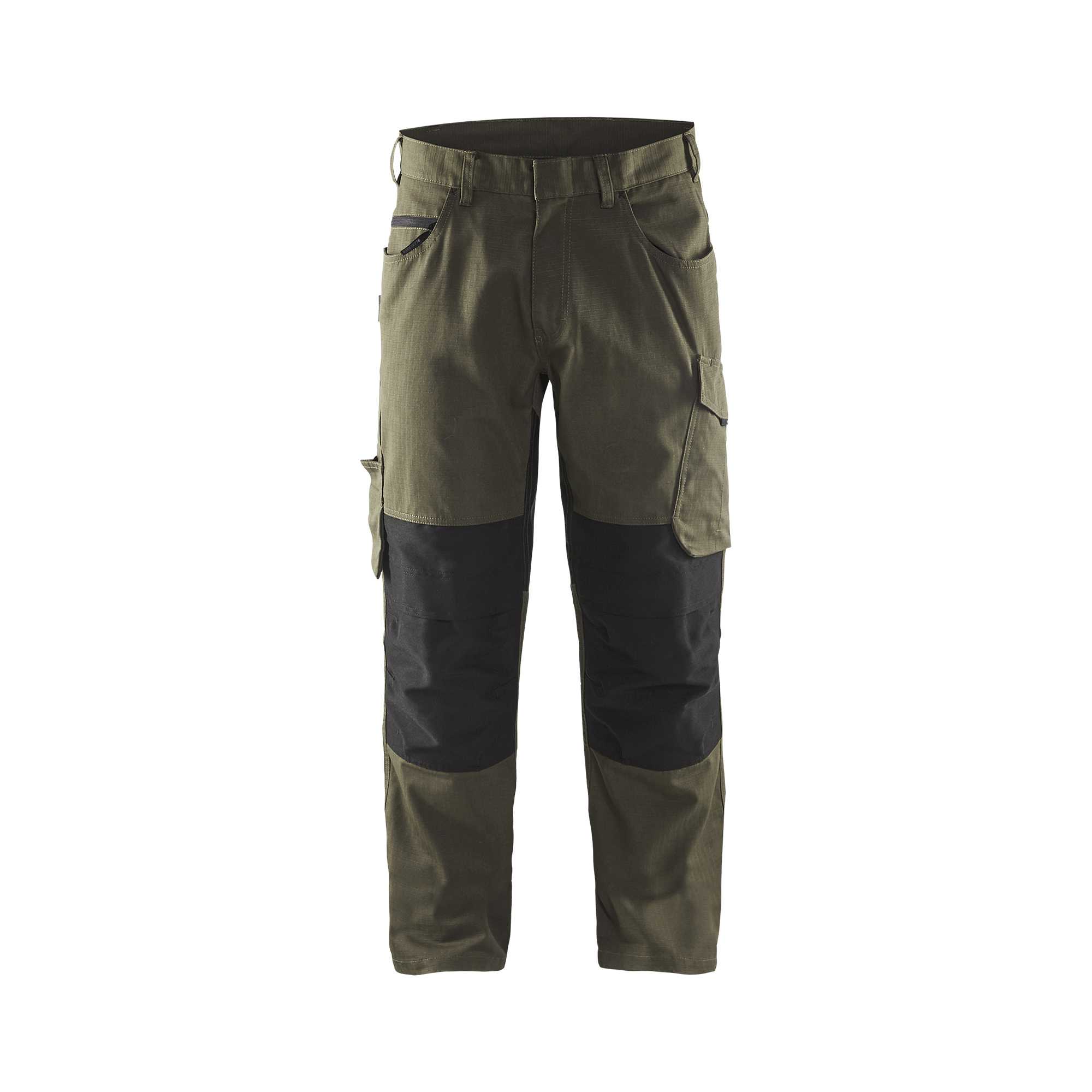 BLAKLADER 14951330 | Service Trousers with Stretch Work Trousers Men - Ripstop Fabric